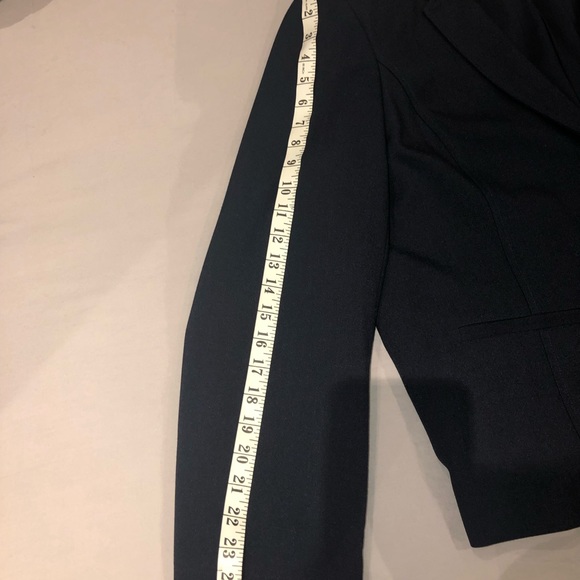 CLEO  | NAVY BLUE BLAZER, FULLY LINED, FRONT BUTTON CLOSURE: US 18 - Picture 7 of 15